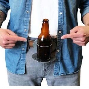 The Beer Buckle Hands Free Beverage Holder